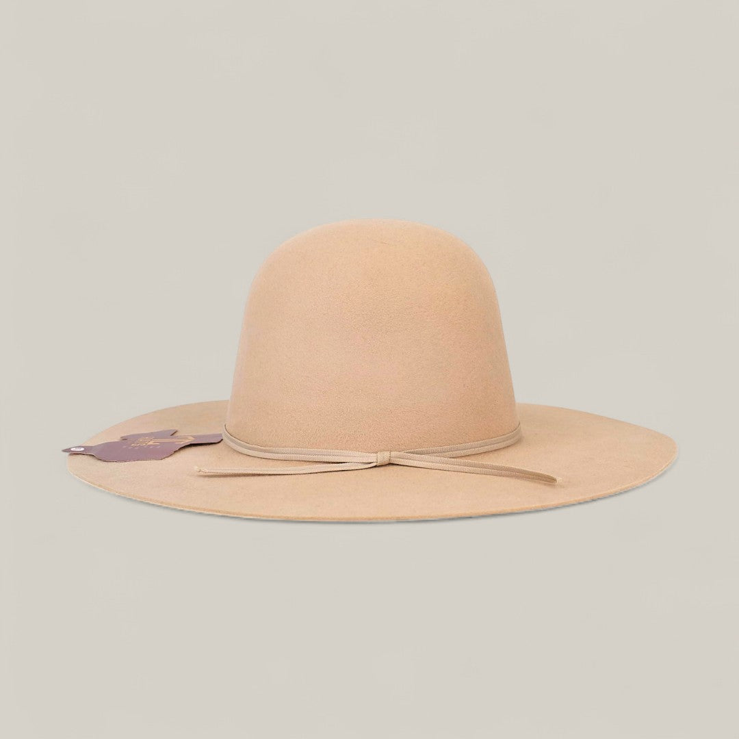 The 10x Belly - TC Hats is a brown Western hat featuring a brown ribbon and a shapeable crown.