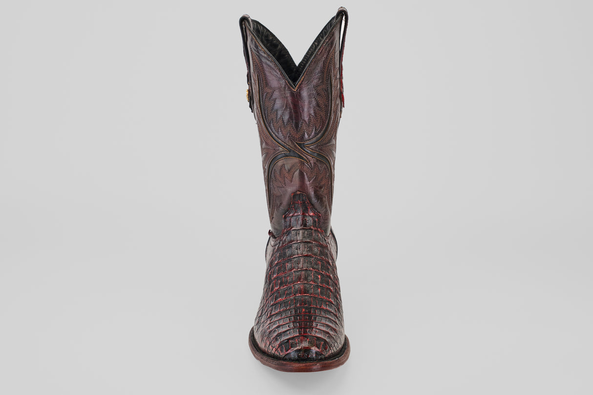 Rhodes HornBack - Black Cherry - Round Toe