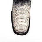 Tanner Platinum Python Boots - Natural - Square Toe