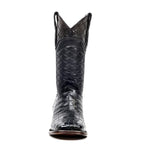 James Platinum Alligator Belly Boots - Black - Square Toe - Gomez Western Wear