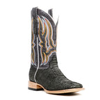 Braxton Python Boots - Oxford Gray - Square Toe