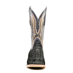 Braxton Python Boots - Oxford Gray - Square Toe
