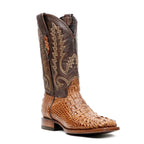 James Alligator Head Boots - Brandy - Square Toe (AP50)