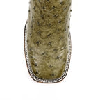 Austin Ostrich Boots - Agave - Square Toe (AV20) - Gomez Western Wear