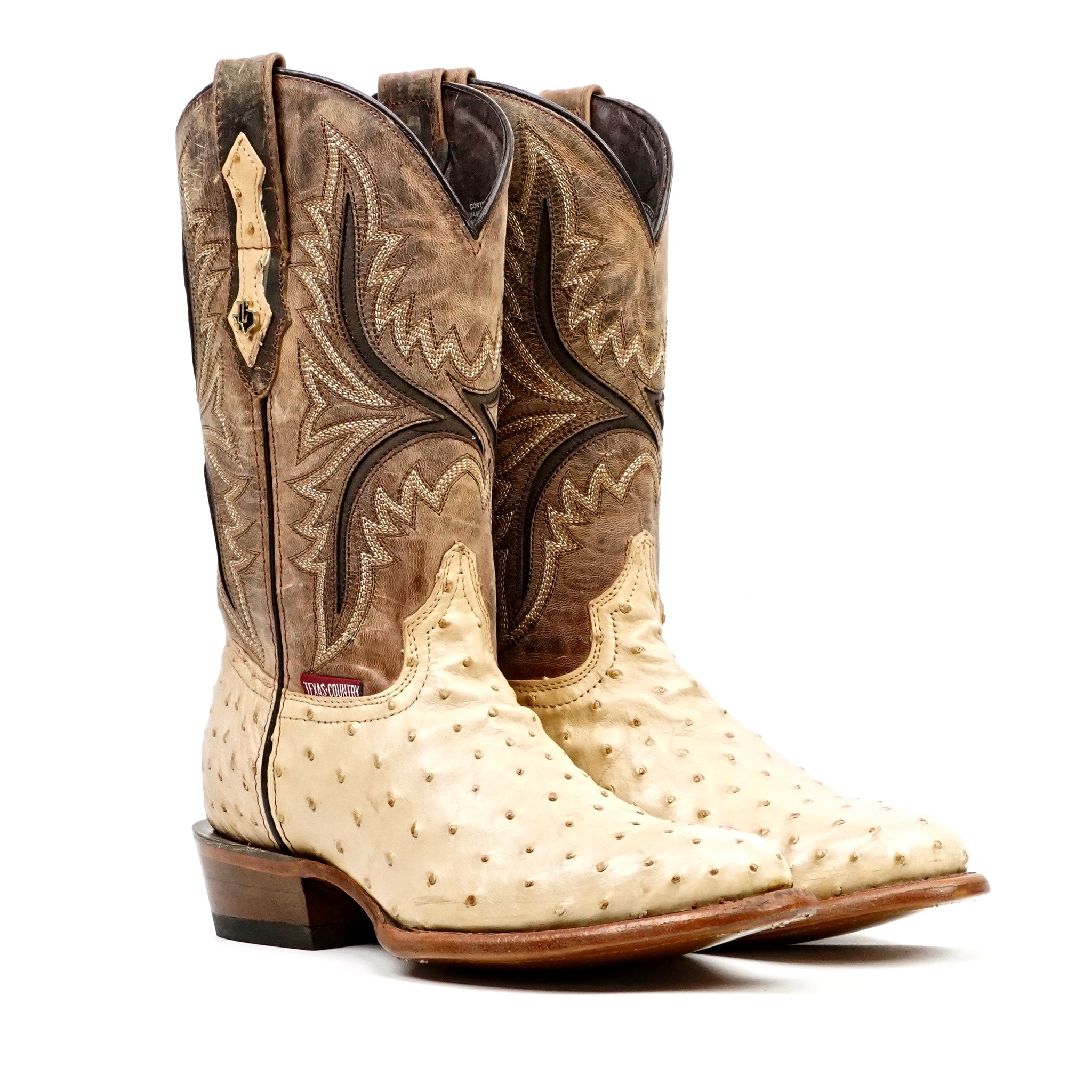Austin Ostrich Boots - Orix - Round Toe (AV230)