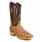 Connor Pirarucu Fish Boots - Matte Orix - Square Toe (PZ60)