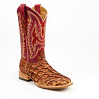 Butch Pirarucu Fish Boots - Matte Pecan - Square Toe