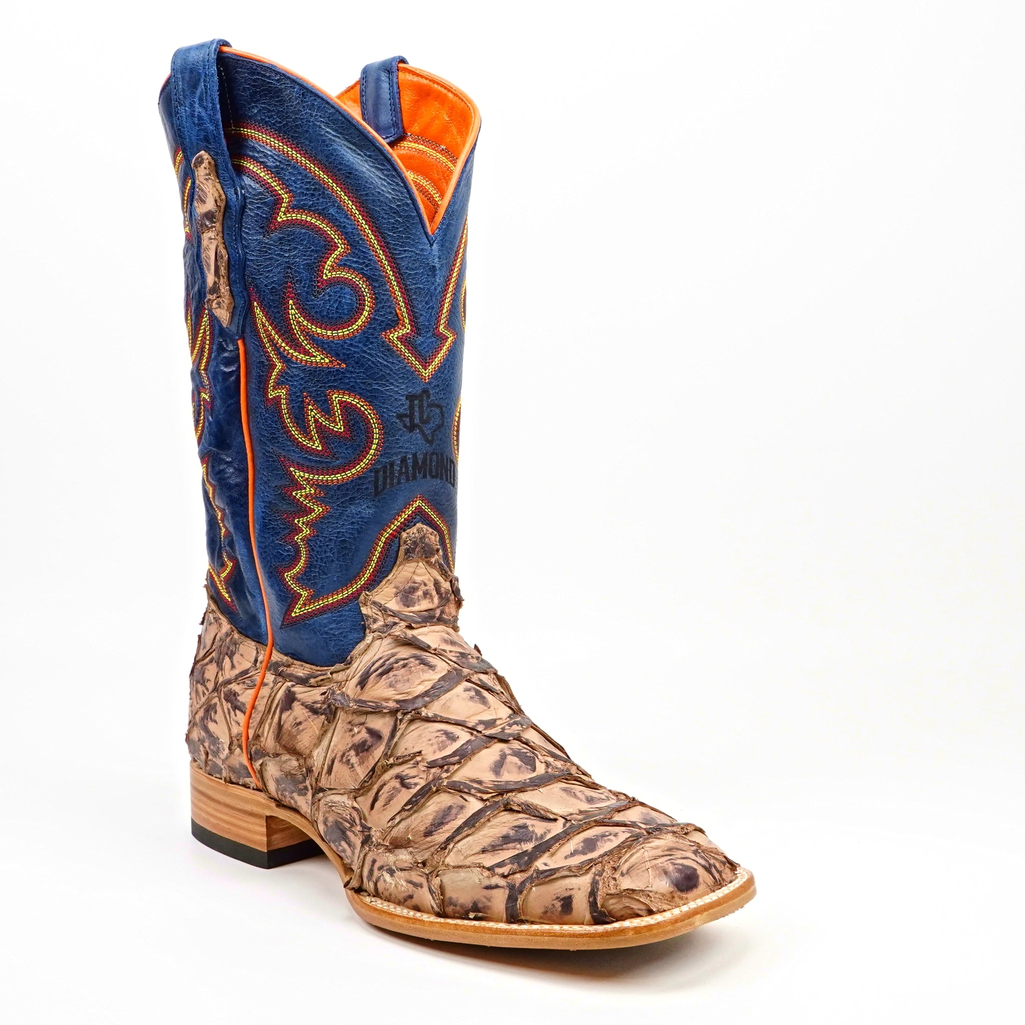 Butch Pirarucu Fish Boots - Matte Sand - Square Toe