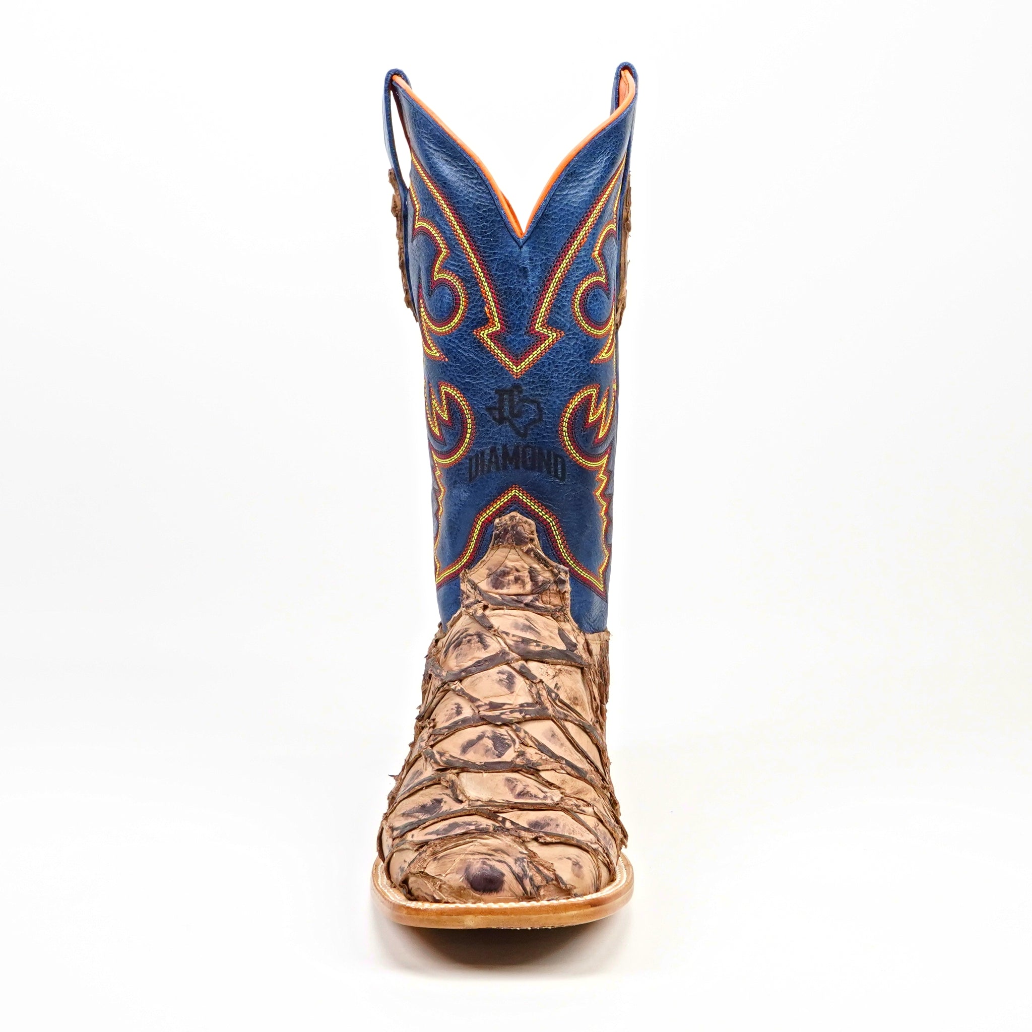 Butch Pirarucu Fish Boots - Matte Sand - Square Toe