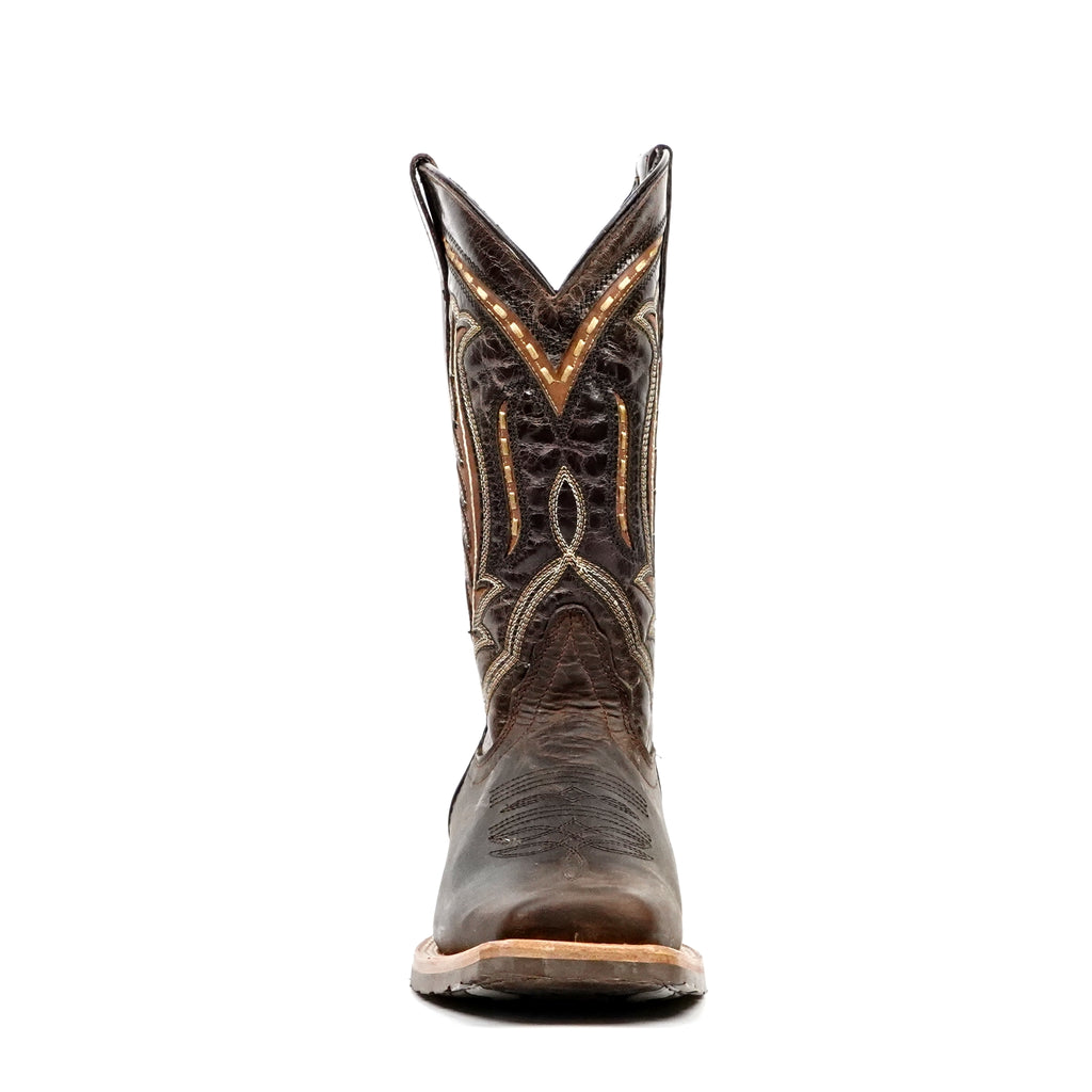 Azkar Tan Cowboy Boots- Slip-Resistant Sole - Rodeo Toe (E28)