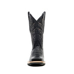 Barcelona Black Cowboy Boots - Slip-Resistant Sole - Rodeo Toe (E411)