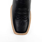 Barcelona Black Cowboy Boots - Slip-Resistant Sole - Rodeo Toe (E411)
