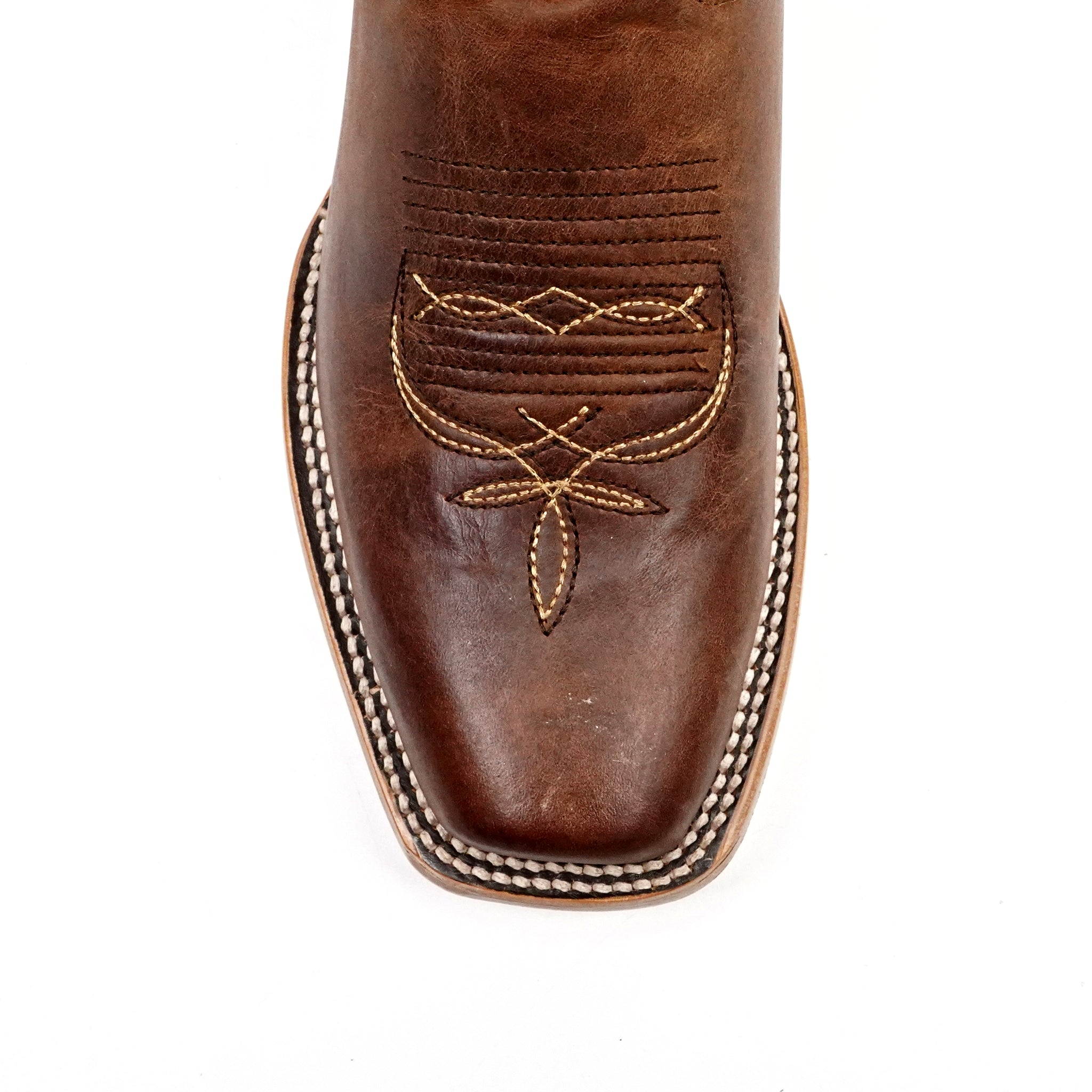 Fresno Cognac Cowboy Boots - Narrow Square Toe (E906)