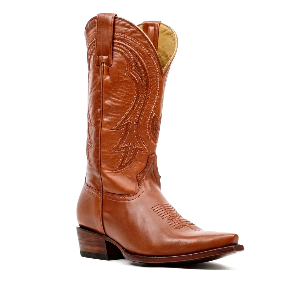 Boney Cowboy Boots - Cognac - Snip Toe (TS183)
