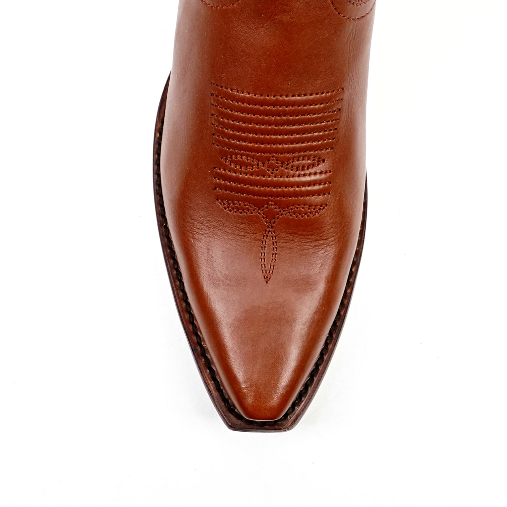 Boney Cowboy Boots - Cognac - Snip Toe (TS183)