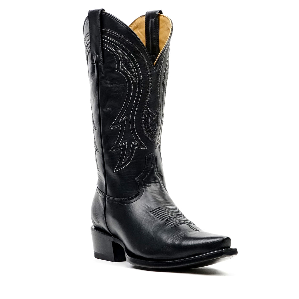 Boney Cowboy Boots - Black - Snip Toe (TS183)
