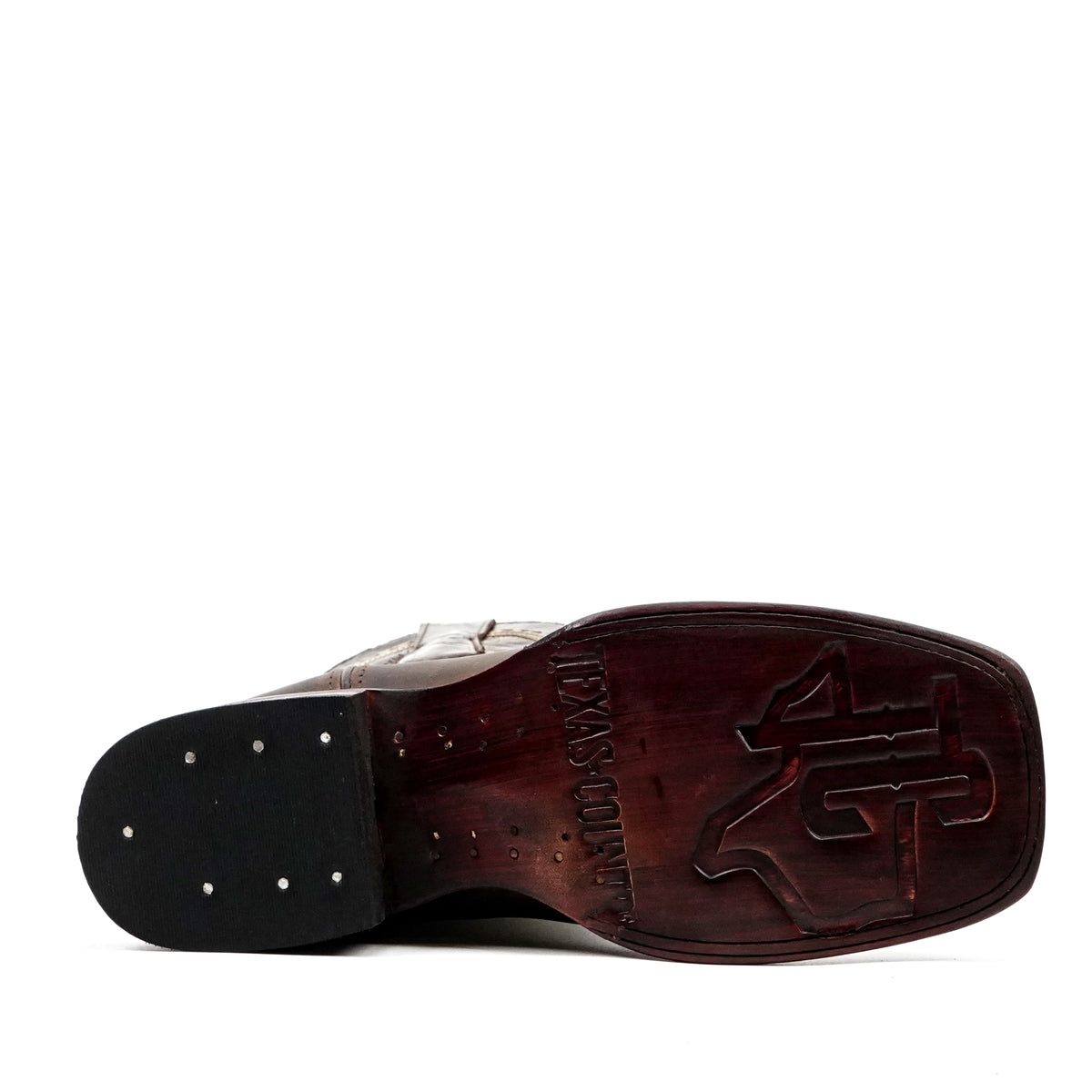 Azkar Tan Cowboy Boots - Square Toe (E29)