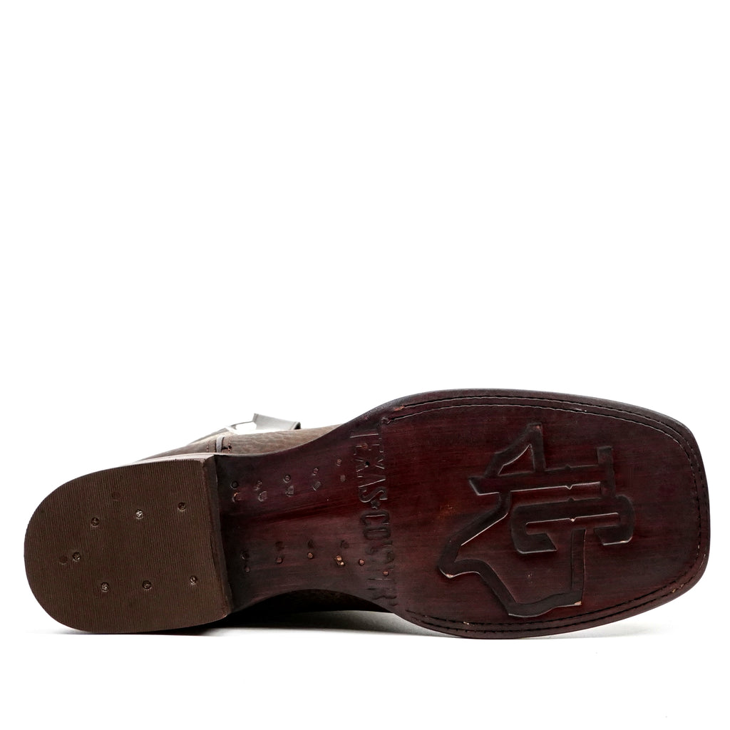Cheyenne Chocolate Cowboy Boots - Square Toe (E29)