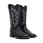 Cheyenne Black Cowboy Boots - Square Toe (E29)