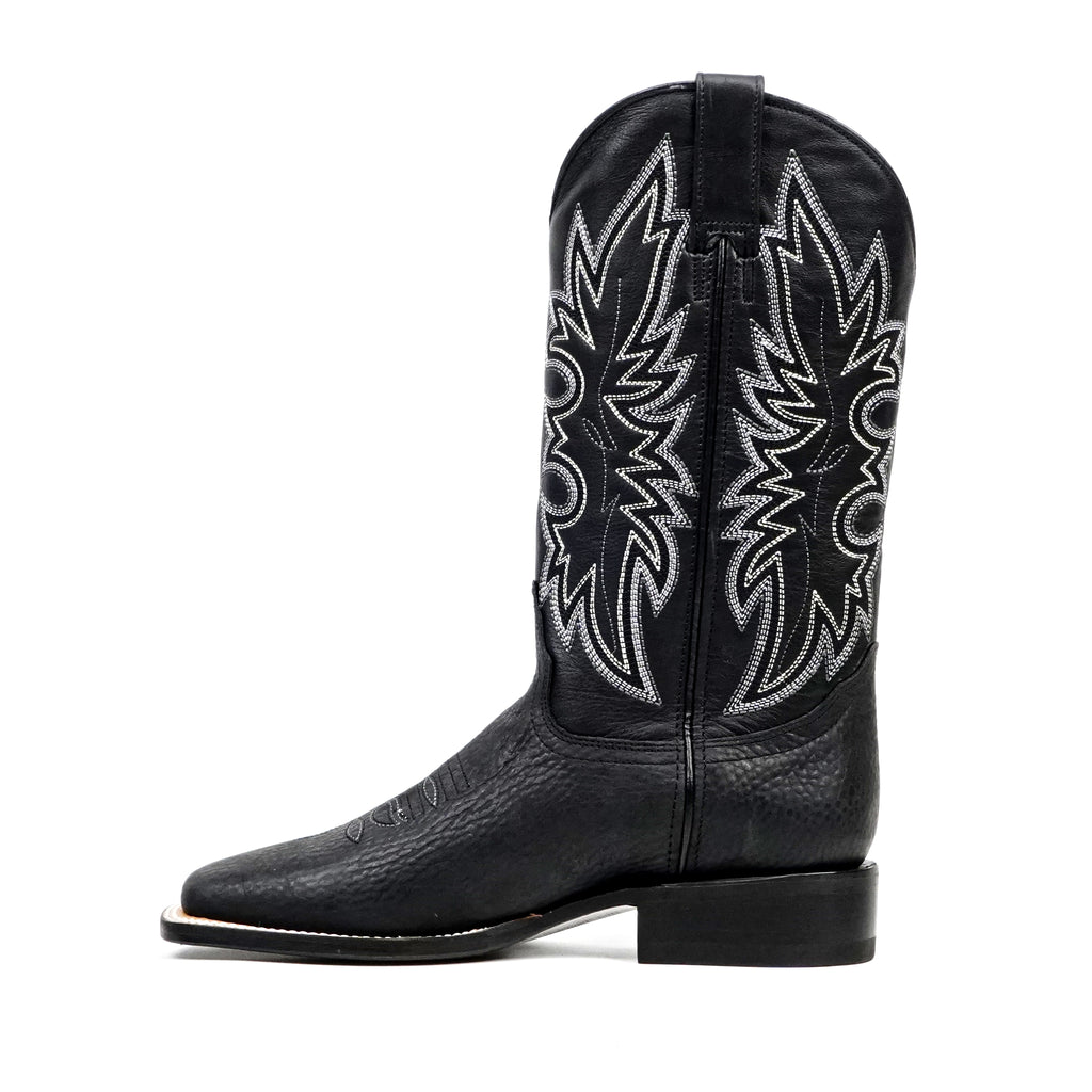 Cheyenne Black Cowboy Boots - Square Toe (E29)