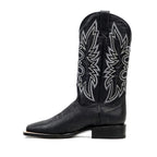 Cheyenne Black Cowboy Boots - Square Toe (E29)