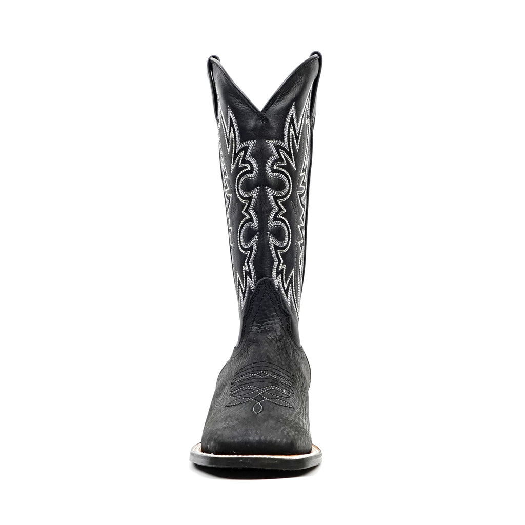 Cheyenne Black Cowboy Boots - Square Toe (E29)