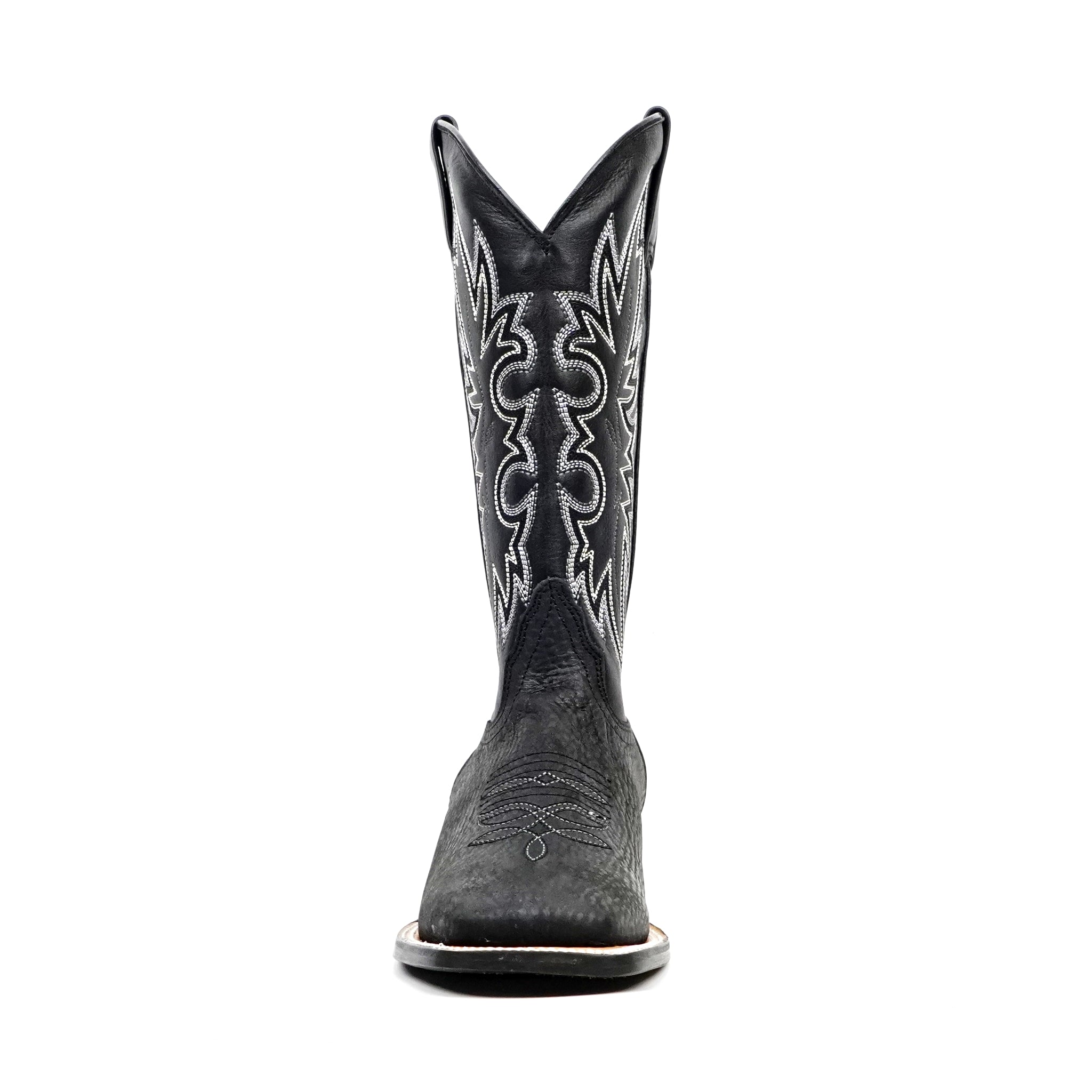Cheyenne Black Cowboy Boots - Square Toe (E29)