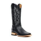 Barcelona Black Cowboy Boots - Square Toe (E422)