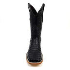 Rhodes Caiman Belly Boots - Navy Blue - Square Toe (LM10)