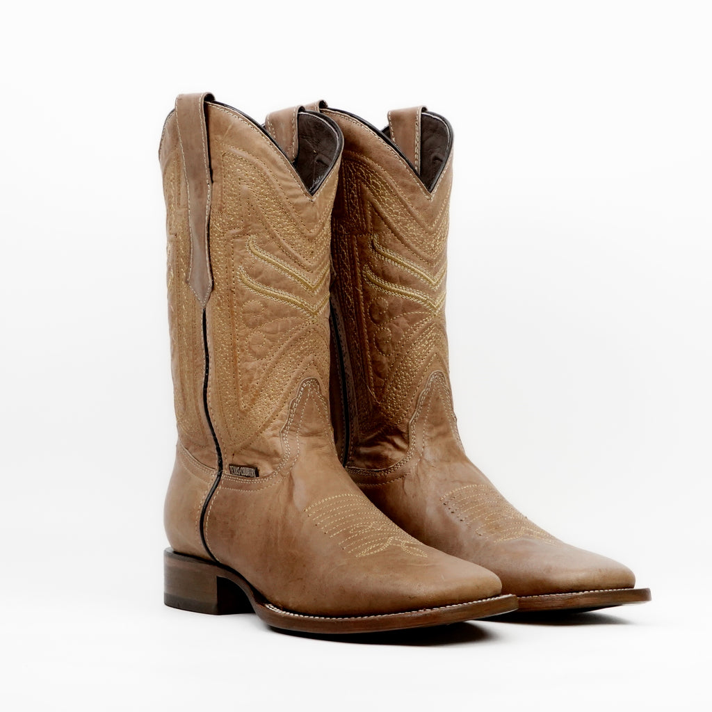 Sierra Fawn Cowboy Boots - Square Toe (E917)