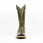 Cleyton Olive Cowboy Boots - Square Toe (E944)