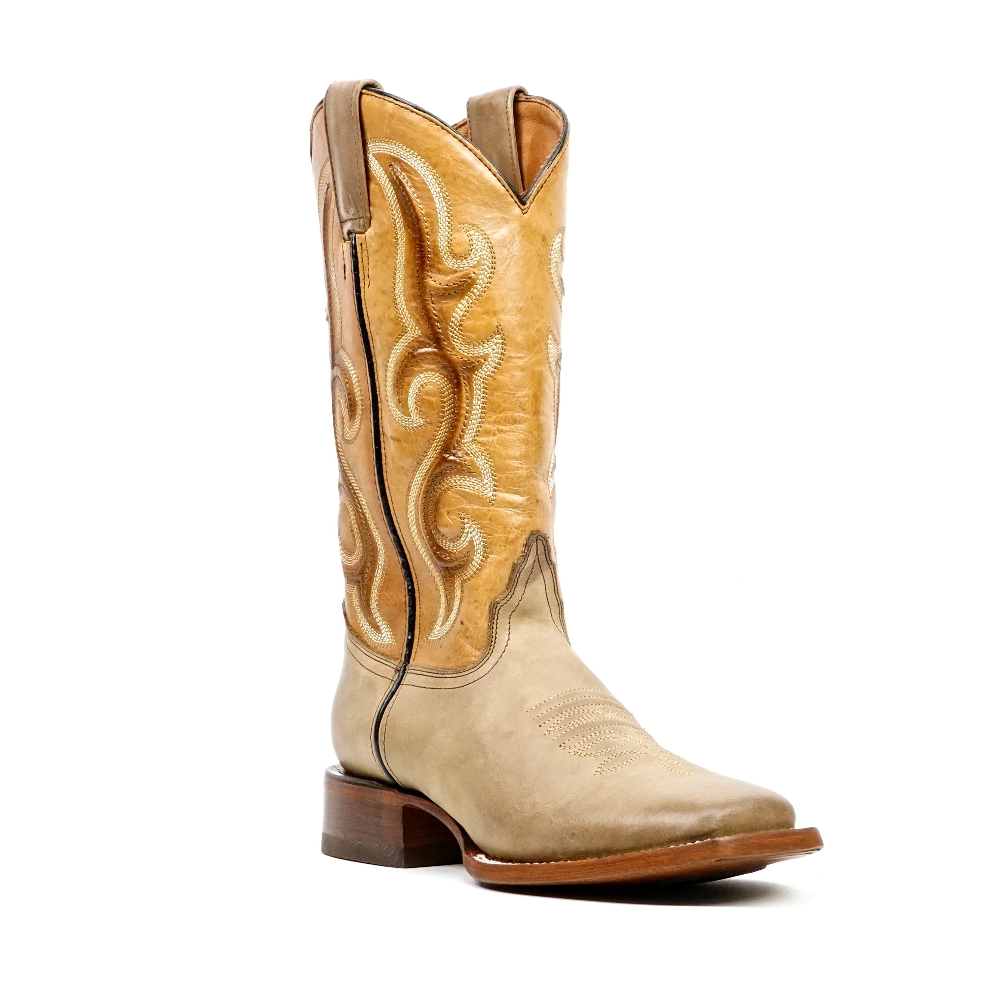 Fawn Cowboy Boots - Square Toe (E951)