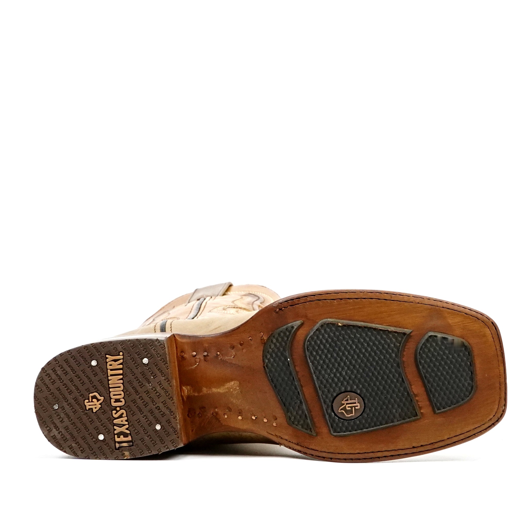 Fawn Cowboy Boots - Square Toe (E951)