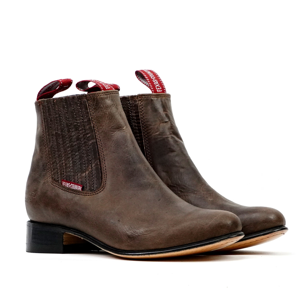 Botines - Alamo Marrón - Puntera Redonda (E500)