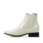 Botines de Piel Nappa - Blanco - Punta Redonda (E500)