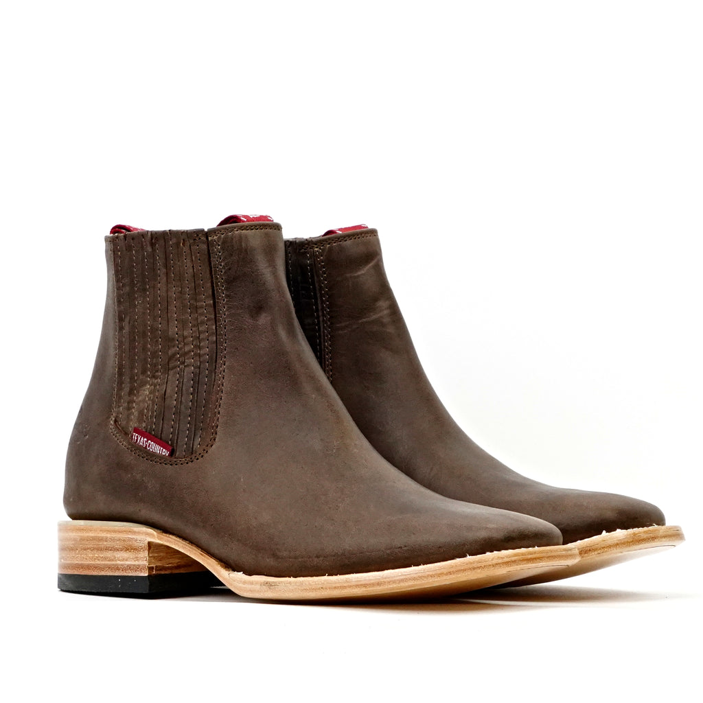 Botines - Marrón Alamo - Punta Cuadrada (E1200)