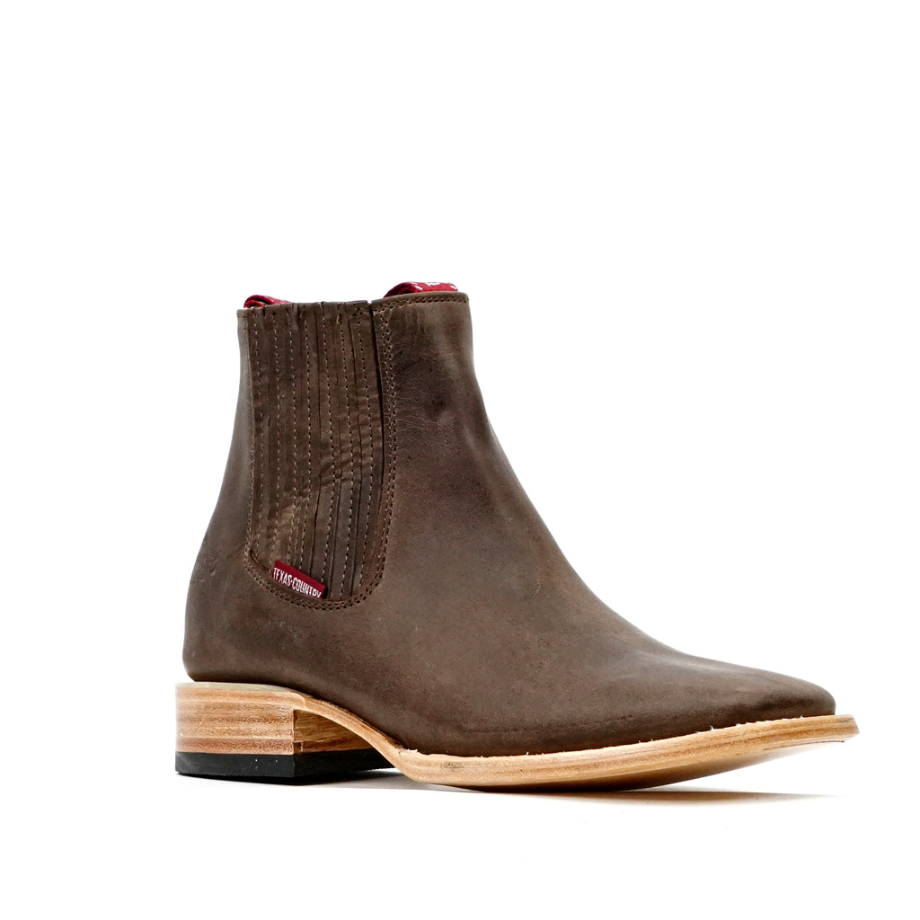 Botines - Marrón Alamo - Punta Cuadrada (E1200)