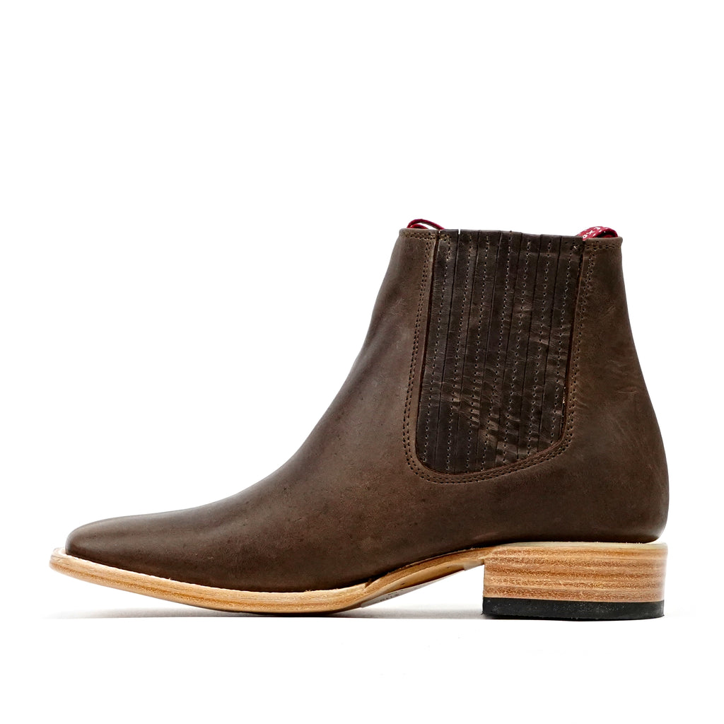 Botines - Marrón Alamo - Punta Cuadrada (E1200)