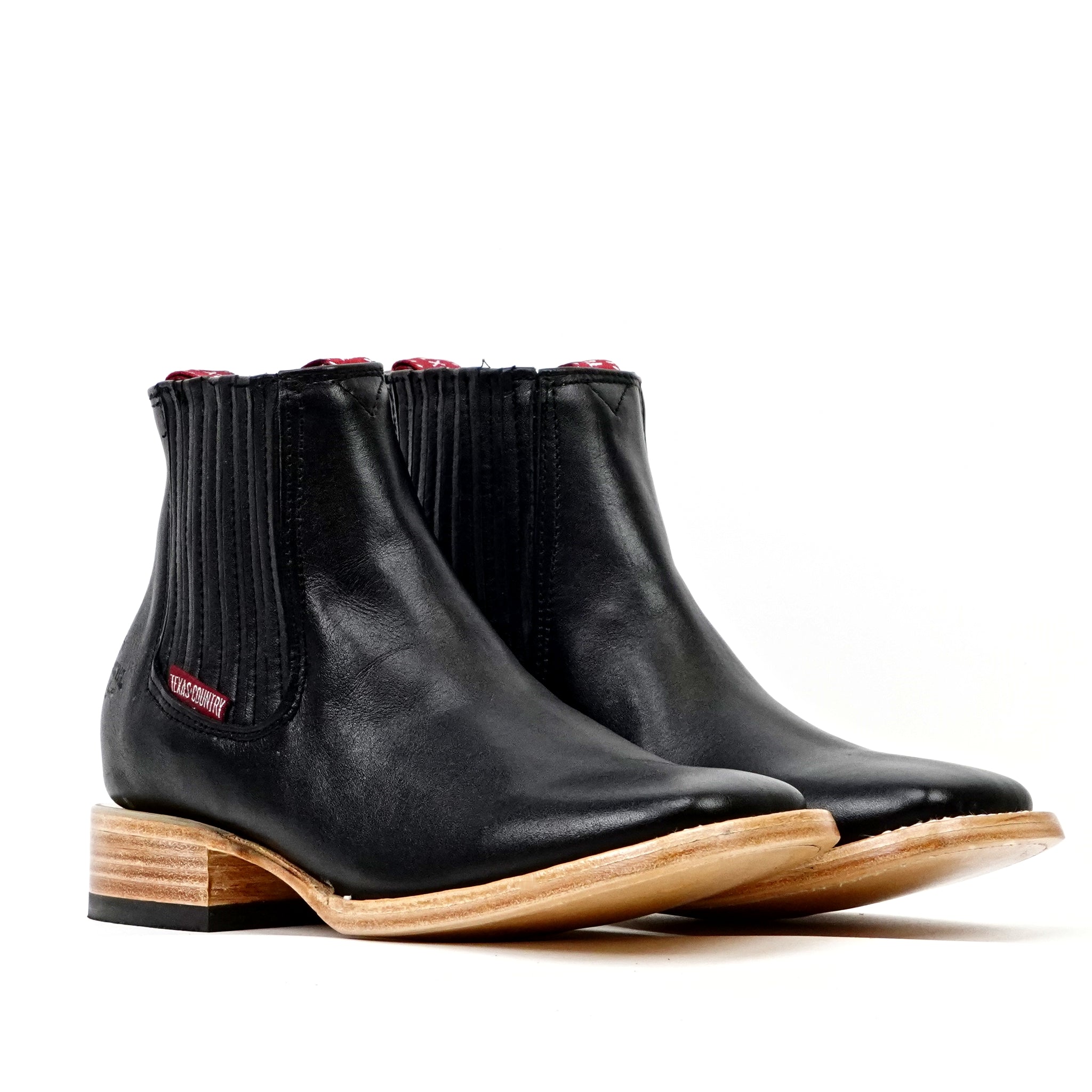 Botines - Napa Negra - Punta Cuadrada (E1200)