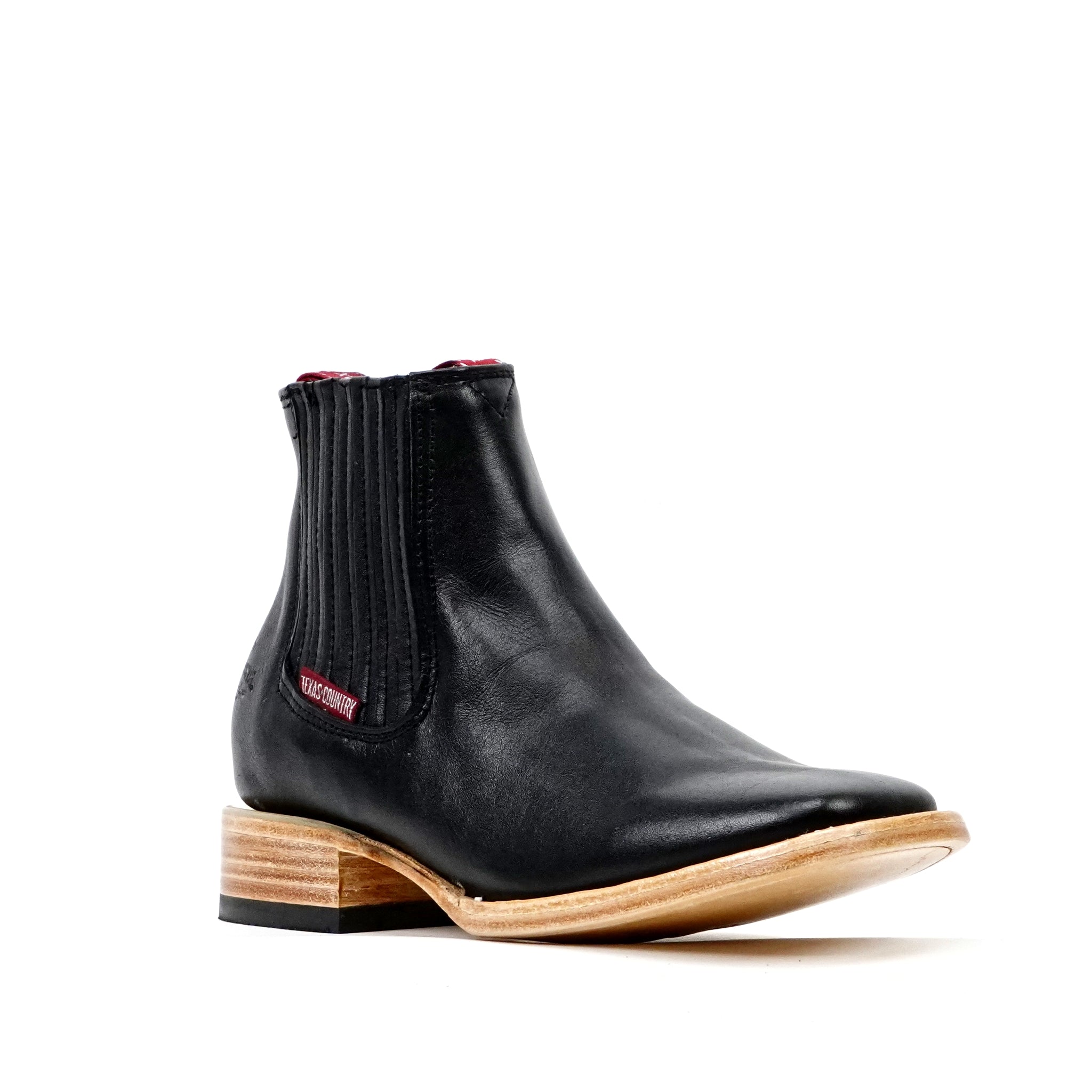 Botines - Napa Negra - Punta Cuadrada (E1200)