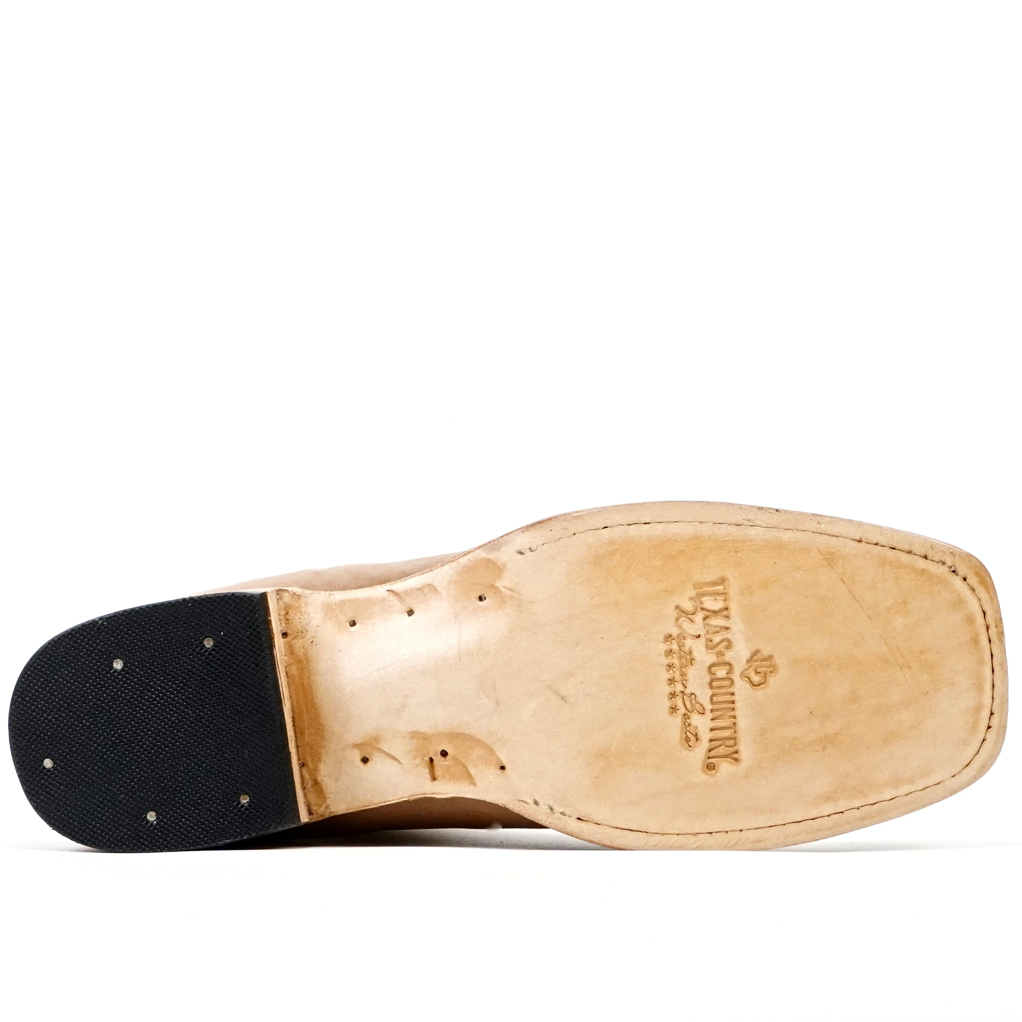 Botines - Nubuck Tan - Punta Cuadrada (E1200)