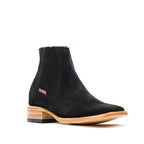 Botines - Nubuck negro - Punta cuadrada (E1200)