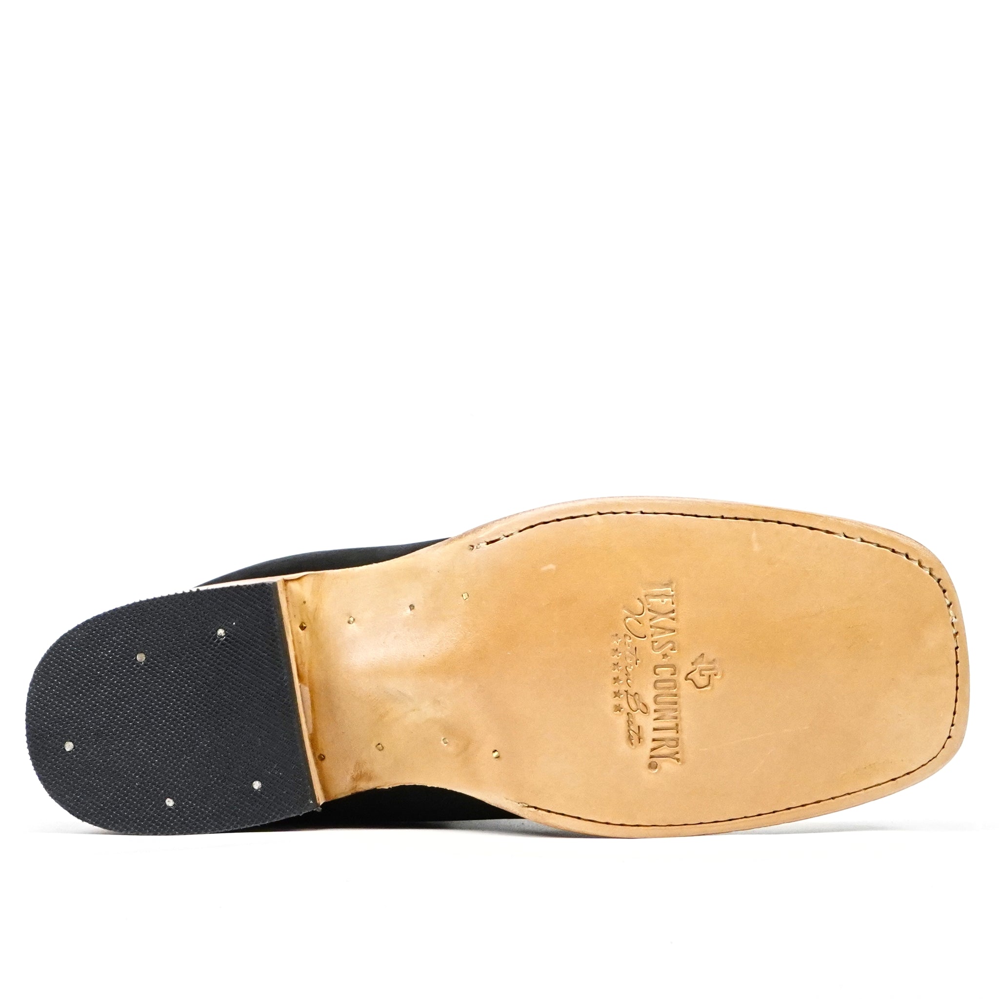 Botines - Nubuck negro - Punta cuadrada (E1200)