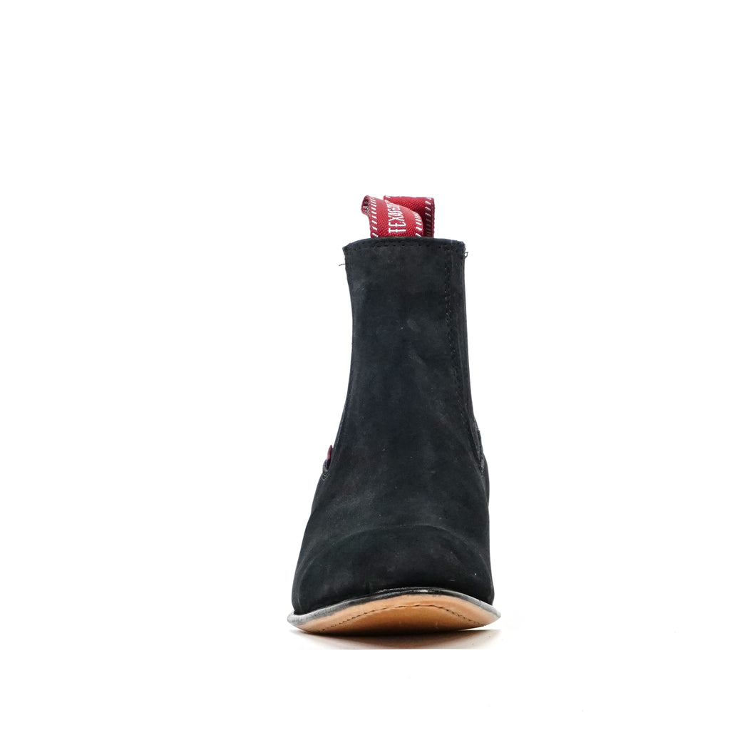 Botines - Nobuk Negro - Punta Redonda (E800)