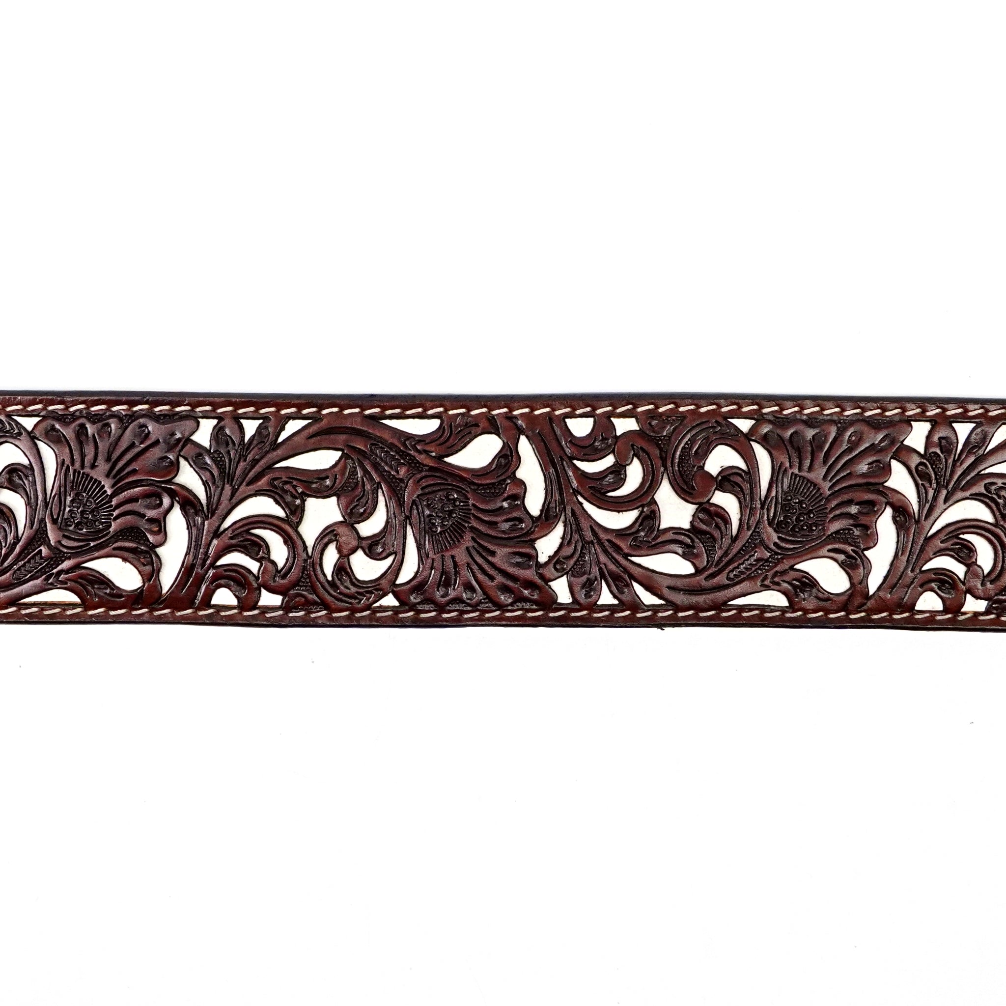 Hand-Tooled Leather Belt (MOD10)