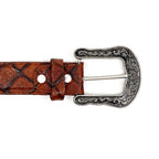 Pirarucú Estampado Coñac - Hebilla Tejana