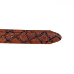 Pirarucú Estampado Coñac - Hebilla Tejana