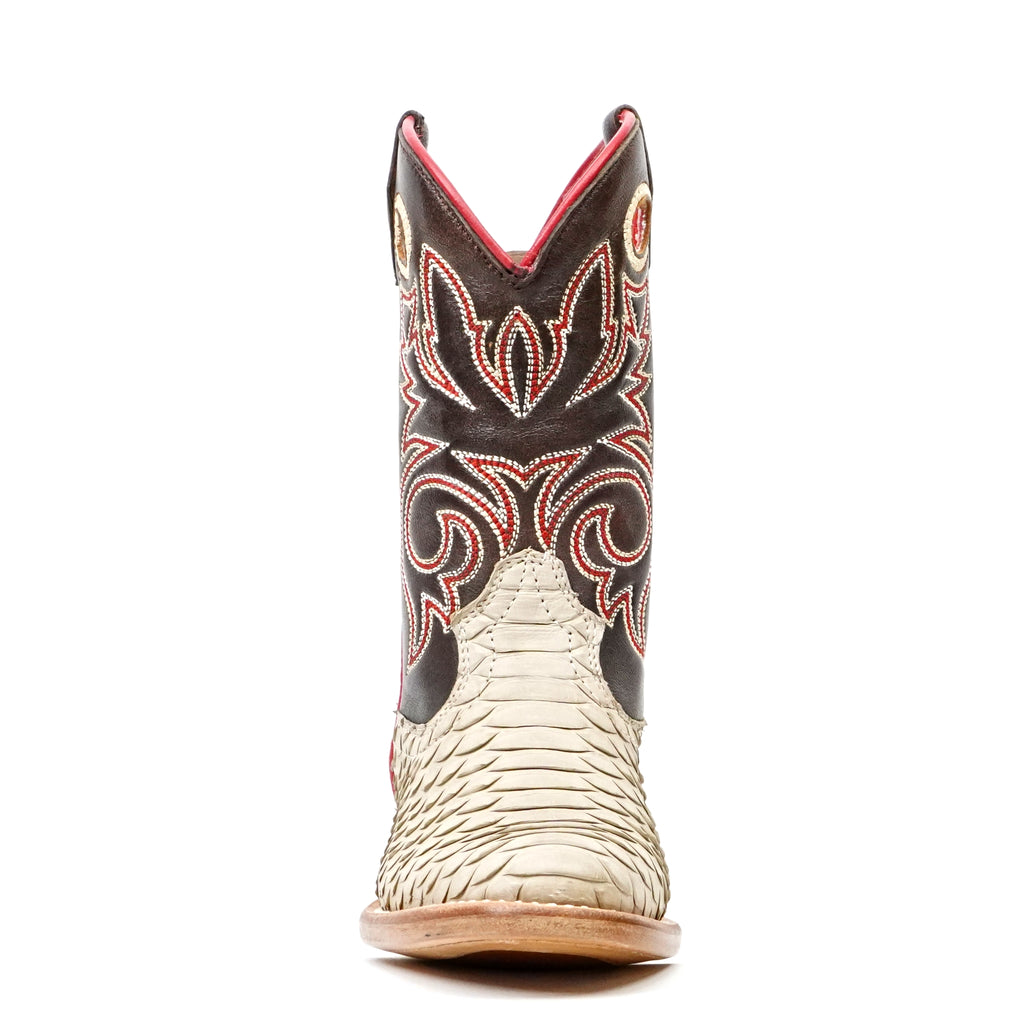 Kids Python Boots - Cappuccino - Roper Toe