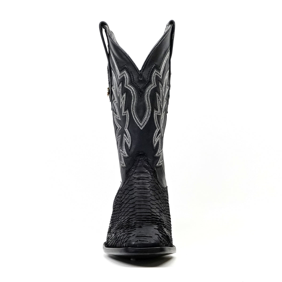 Tanner Python Boots - Black - Cutter Toe (PN26)