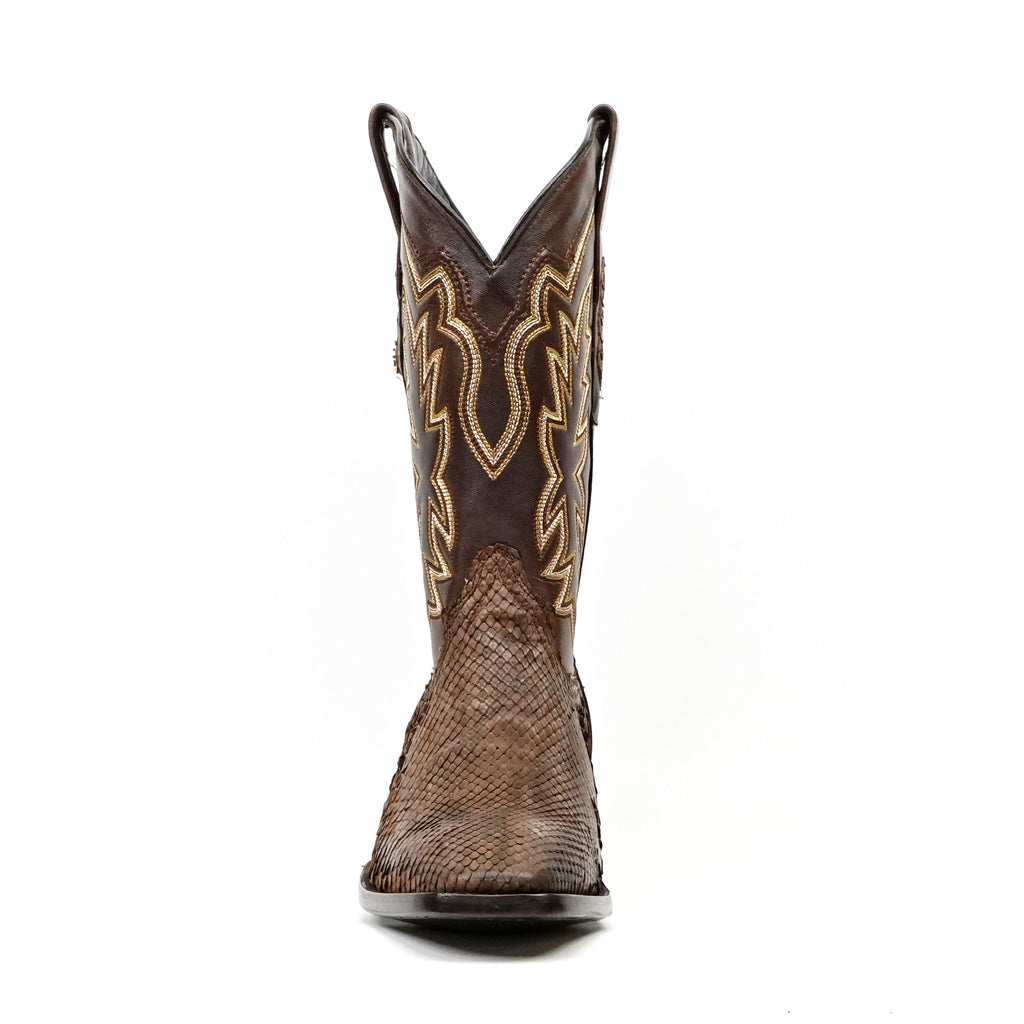 Tanner Python Boots - Tamarind - Cutter Toe (PN26)